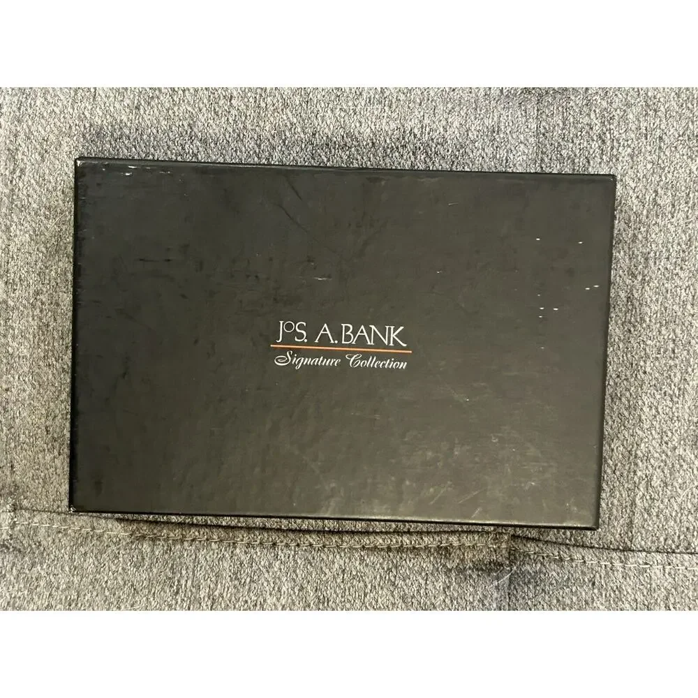 Jos A. Bank Men's Black Leather Wallet NIB